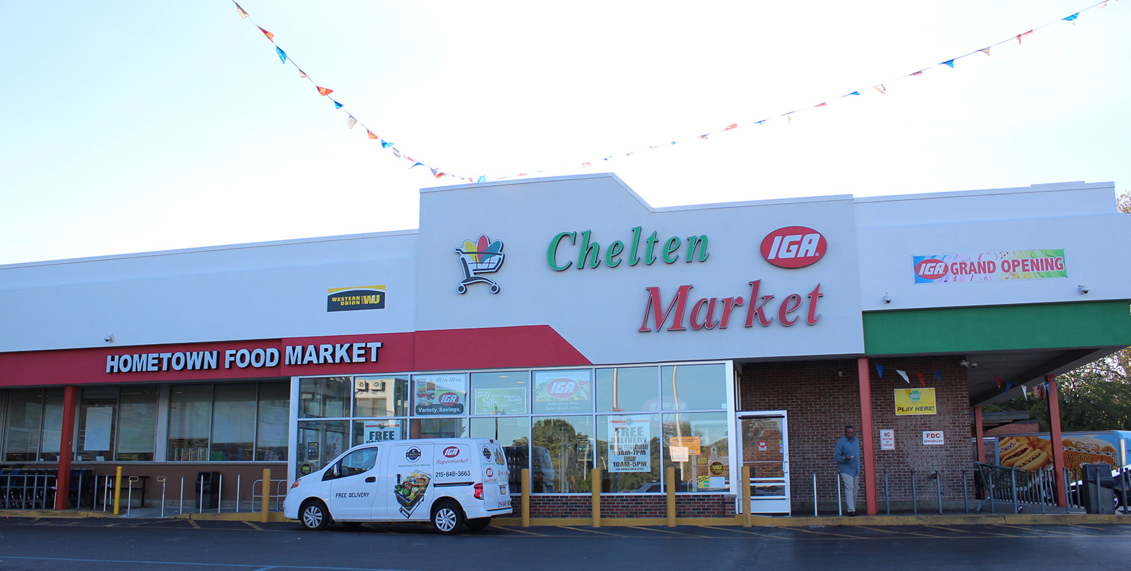 Outside view of Chelten Market in Germantown, PA
