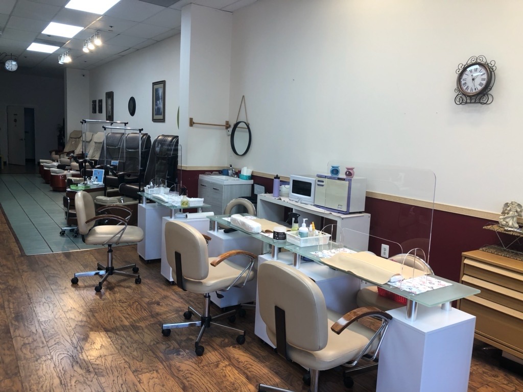 Covid-19 protection measures include plastic shields