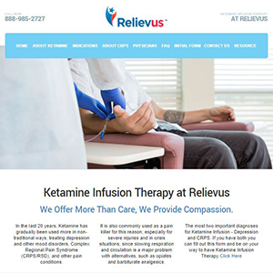 Ketamine Infusion Therapy, a website made by the Philadelphia area web development company TAF JK Group Inc.