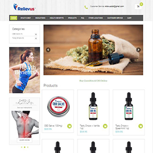 CBD Oil, a website made by the Philadelphia area web development company TAF JK Group Inc.