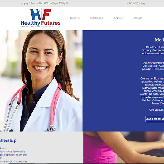 Your Healthy Futures, a website made by the Philadelphia area web development company TAF JK Group Inc.