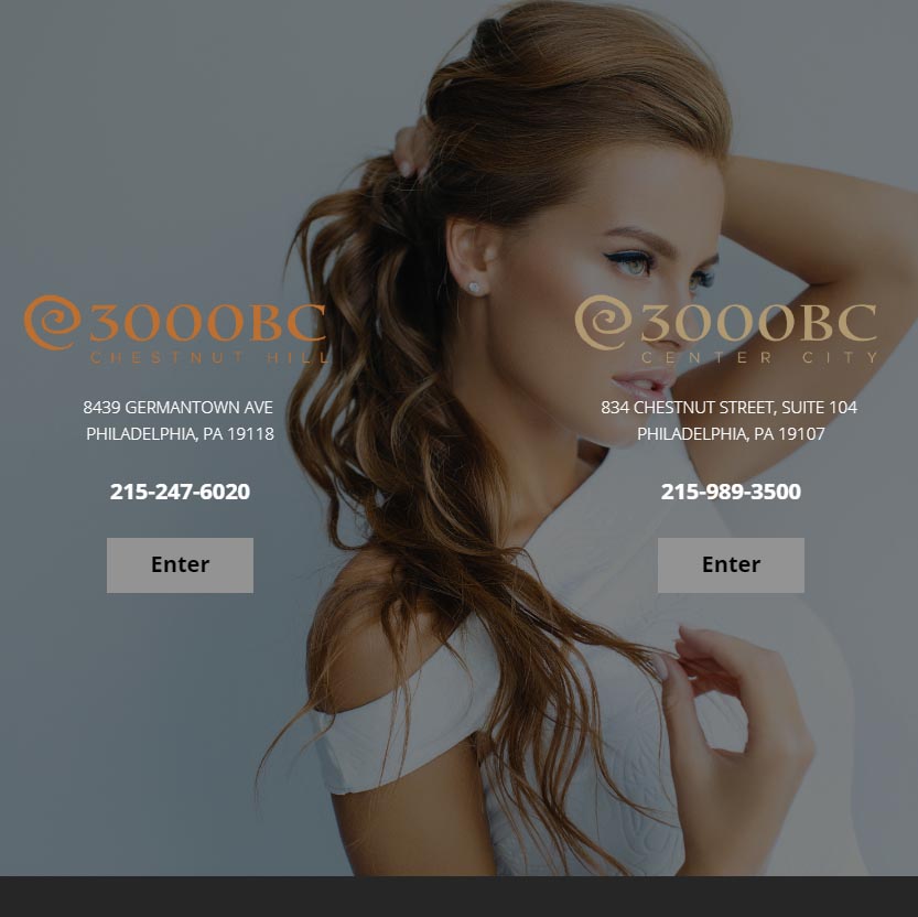3000BC Spa, a website made by the Philadelphia area web development company TAF JK Group Inc.