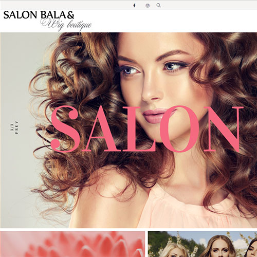 Salon Bala & Wig Boutique, a website made by the Philadelphia area web development company TAF JK Group Inc.