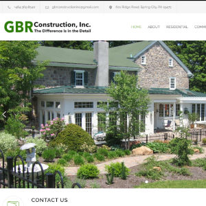 GBR Construction, Inc. website