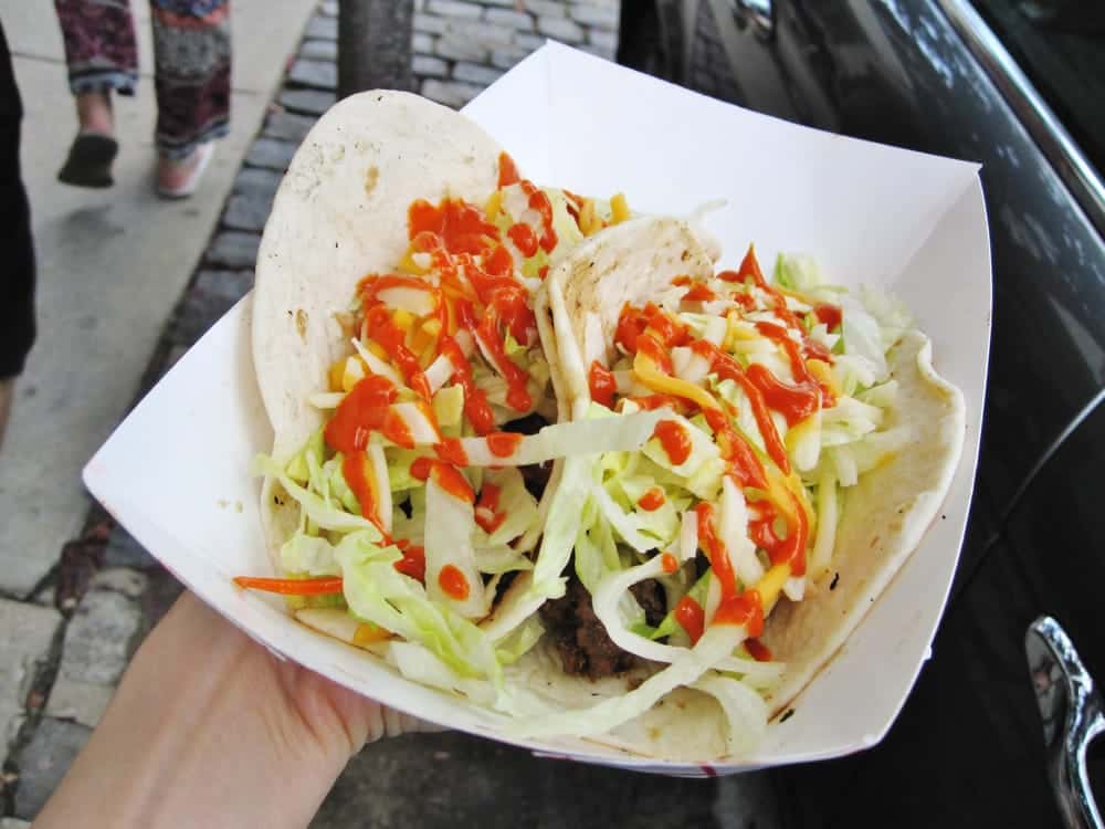 Tasty Korean tacos